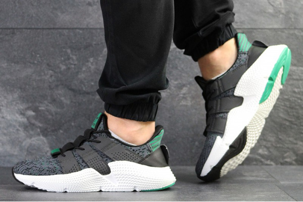 Мужские кроссовки Adidas Originals Prophere серые с зеленым