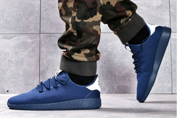 Мужские кроссовки Adidas Pharrell Williams Tennis Hu темно-синие