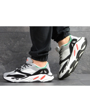 Чоловічі кросівки Adidas Yeezy Boost Wave Runner 700 x Balance Life сірі
