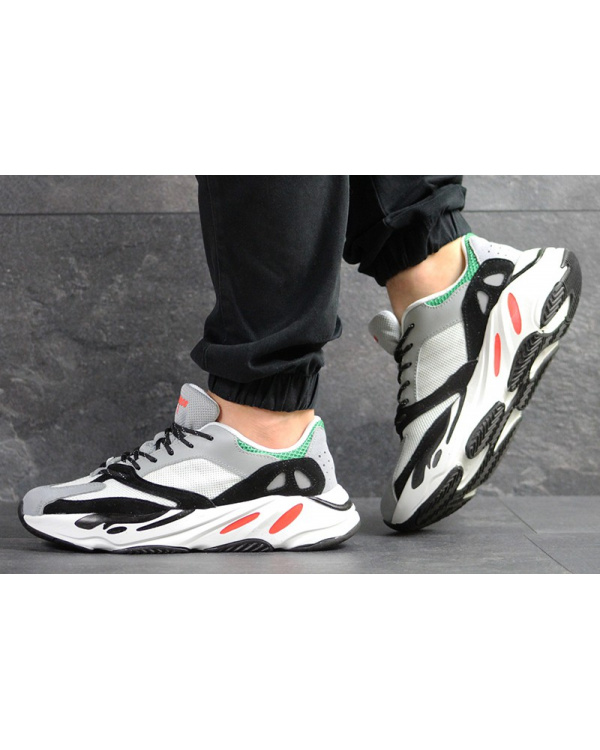 Чоловічі кросівки Adidas Yeezy Boost Wave Runner 700 x Balance Life сірі