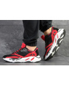 Чоловічі кросівки Adidas Yeezy Boost Wave Runner 700 x Balance Life червоні з чорним
