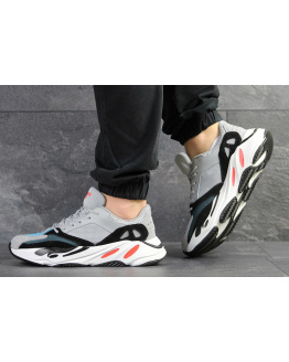 Чоловічі кросівки Adidas Yeezy Boost Wave Runner 700 x Balance Life сірі