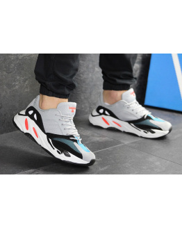 Чоловічі кросівки Adidas Yeezy Boost Wave Runner 700 x Balance Life сірі