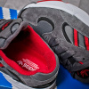 Мужские кроссовки Adidas Yung 1 серые с красным