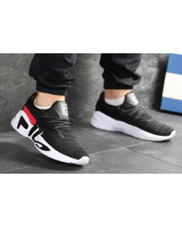 Мужские кроссовки Fila Mindblower черные с белым