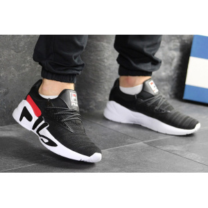 Купить Мужские кроссовки Fila Mindblower черные с белым в Украине