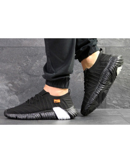 Чоловічі кросівки Nike Air Flyknit чорні з білим