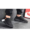 Купить Чоловічі кросівки Nike Air Flyknit чорні з білим