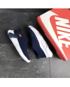 Купить Мужские кроссовки Nike Air Flyknit темно-синие с белым