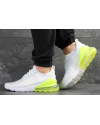 Мужские кроссовки Nike Air Max 270 белые с неоновым