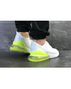 Купить Мужские кроссовки Nike Air Max 270 белые с неоновым