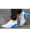 Мужские кроссовки Nike Air Max 270 белые с синим