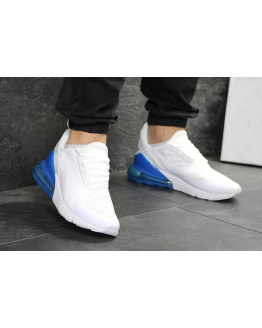 Чоловічі кросівки Nike Air Max 270 білі з синім