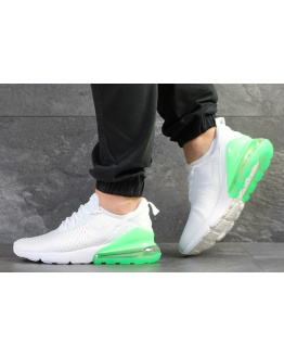 Чоловічі кросівки Nike Air Max 270 білі з зеленим