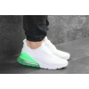 Купить Мужские кроссовки Nike Air Max 270 белые с зеленым