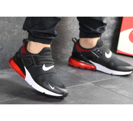 Купить Мужские кроссовки Nike Air Max 270 черные с белым и красным в Украине