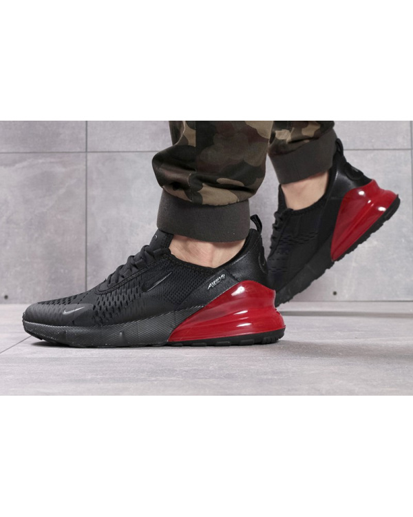 Мужские кроссовки Nike Air Max 270 черные с красным