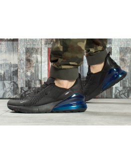 Чоловічі кросівки Nike Air Max 270 чорні з синім