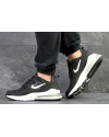 Мужские кроссовки Nike Air Max 270 x React черные с белым