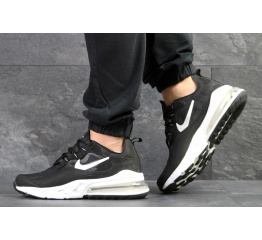 Мужские кроссовки Nike Air Max 270 x React черные с белым