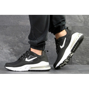 Мужские кроссовки Nike Air Max 270 x React черные с белым
