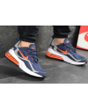 Купить Чоловічі кросівки Nike Air Max 270 x React сині з помаранчевим