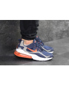 Купить Чоловічі кросівки Nike Air Max 270 x React сині з помаранчевим