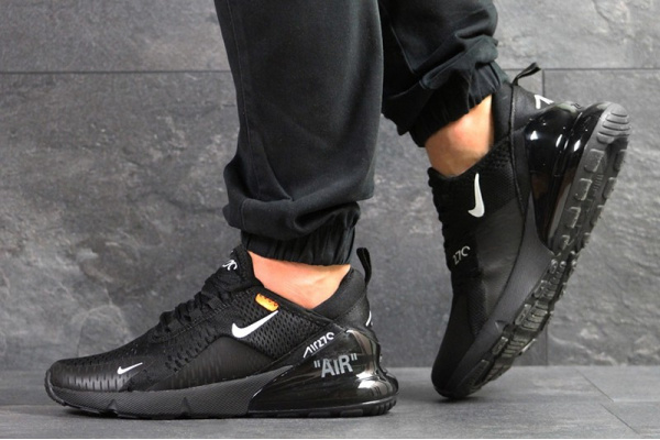 Мужские кроссовки Nike Air Max 270 x Off White черные