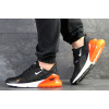 Мужские кроссовки Nike Air Max 270 x Off White черные с оранжевым