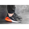 Купить Мужские кроссовки Nike Air Max 270 x Off White черные с оранжевым