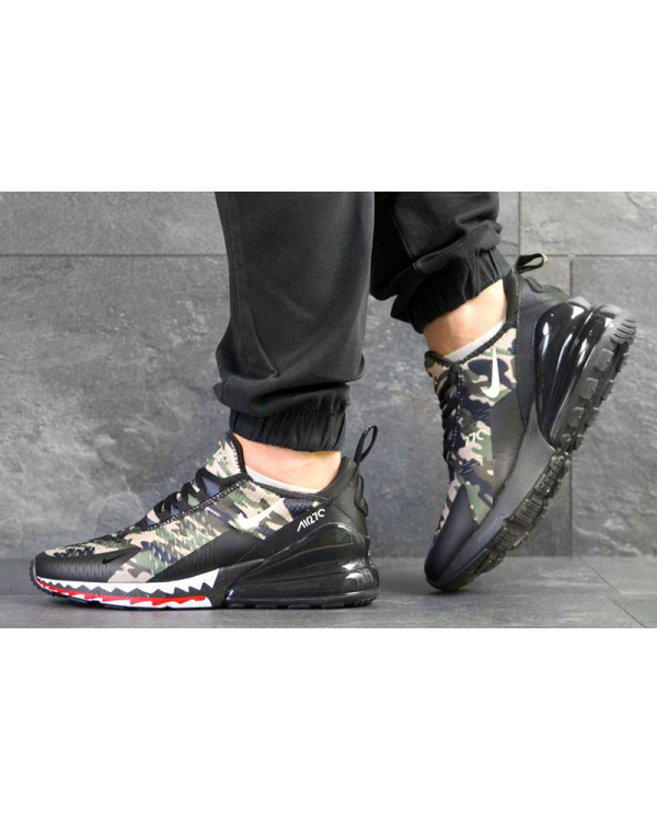 Чоловічі кросівки Nike Air Max 270 зелені з чорним