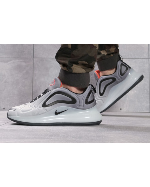 Чоловічі кросівки Nike Air Max 720 сірі з червоним