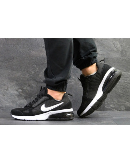 Мужские кроссовки Nike Air Max черные с белым