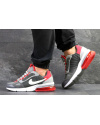 Чоловічі кросівки Nike Air Max сірі з червоним
