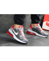 Купить Чоловічі кросівки Nike Air Max сірі з червоним