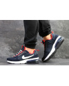 Мужские кроссовки Nike Air Max темно-синие с красным