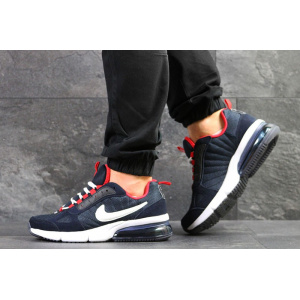 Мужские кроссовки Nike Air Max темно-синие с красным