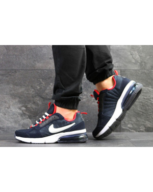 Мужские кроссовки Nike Air Max темно-синие с красным