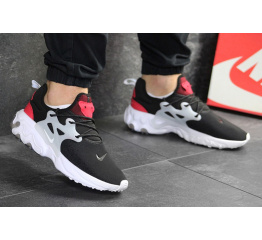 Мужские кроссовки Nike Air Presto React черные белые с красным