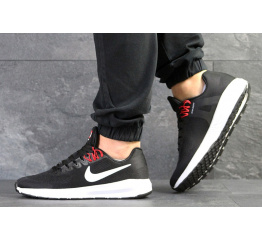 Мужские кроссовки Nike Air Zoom Structure 21 черные с белым