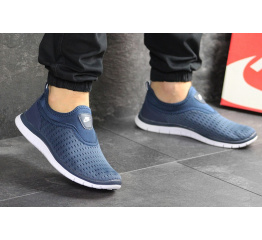 Мужские кроссовки Nike Free Run 3.0 Slip On синие