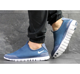Купить Мужские кроссовки Nike Free Run 3.0 Slip On голубые