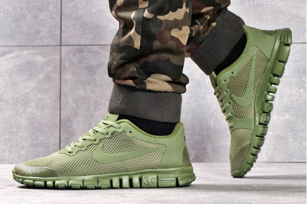 Мужские кроссовки Nike Free Run 3.0 V2 зеленые