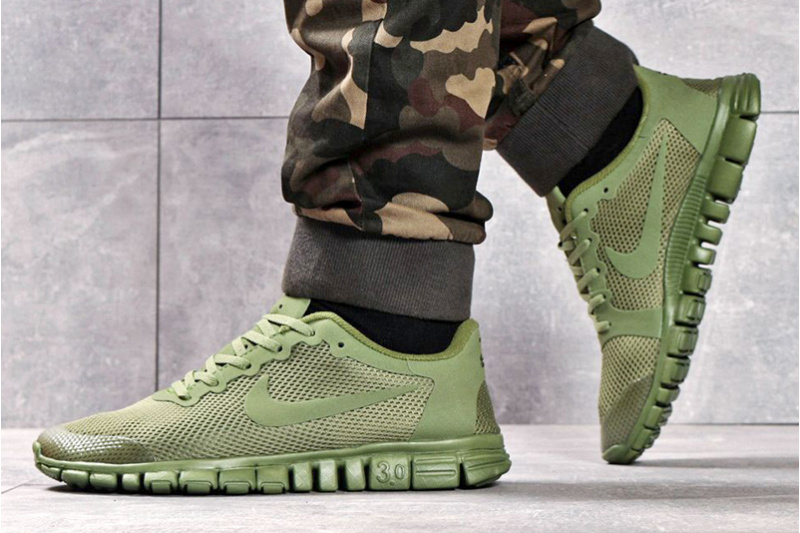 Купить мужские кроссовки Nike Free Run 3.0 V2 зеленые в Украине | ASPOLO.ua