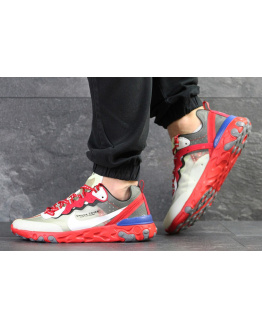 Чоловічі кросівки Nike React Element 87 x UNDERCOVER червоні з бежевим