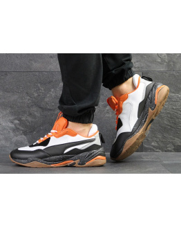 Мужские кроссовки Puma Thunder Spectra белые с оранжевым