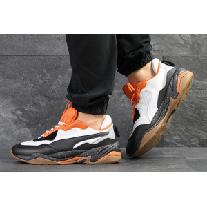 Мужские кроссовки Puma Thunder Spectra белые с оранжевым