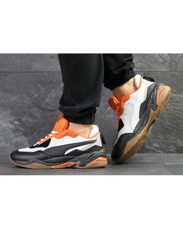 Чоловічі кросівки Puma Thunder Spectra білі з помаранчевим