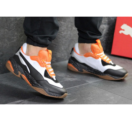 Мужские кроссовки Puma Thunder Spectra белые с оранжевым