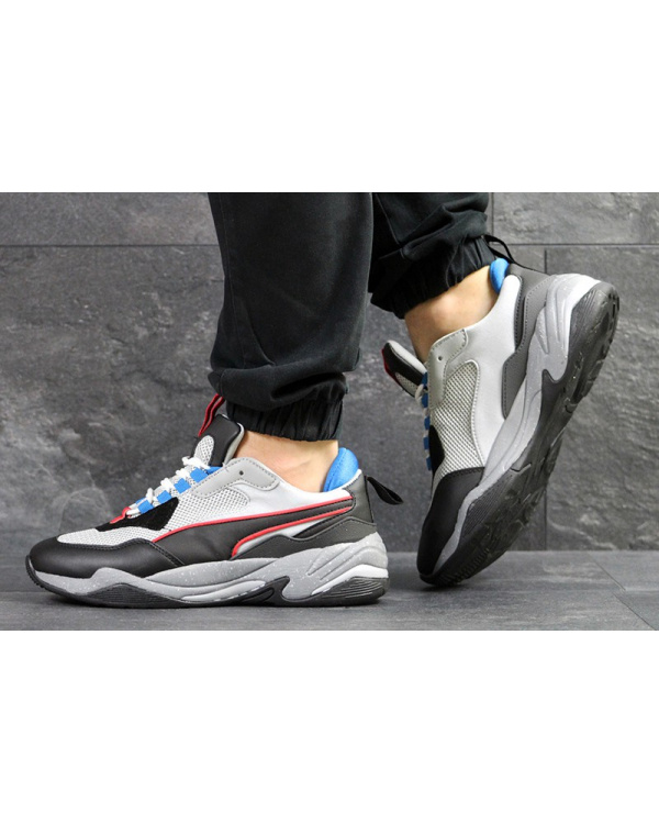 Мужские кроссовки Puma Thunder Spectra серые с черным